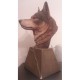 Limited Edition Wolf Sculpture 'Fire & Ice' by Rick Cain